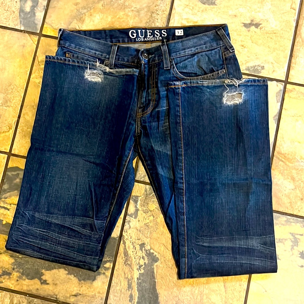Gorgeous Guess blue Jeans men size 32